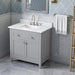 Jeffrey Alexander - Jeffrey Alexander Chatham 36 - inch Bathroom Vanity with Top - VKITCHA36GRWCR - Home Luxury USA