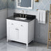 Jeffrey Alexander - Jeffrey Alexander Chatham 36 - inch Bathroom Vanity with Top - VKITCHA36WHBGR - Home Luxury USA