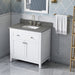 Jeffrey Alexander - Jeffrey Alexander Chatham 36 - inch Bathroom Vanity with Top - VKITCHA36WHBOR - Home Luxury USA