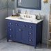 Jeffrey Alexander - Jeffrey Alexander Chatham 48 - inch Bathroom Vanity with Top - VKITCHA48BLCQR - Home Luxury USA