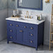 Jeffrey Alexander - Jeffrey Alexander Chatham 48 - inch Bathroom Vanity with Top - VKITCHA48BLWCR - Home Luxury USA