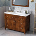 Jeffrey Alexander - Jeffrey Alexander Chatham 48 - inch Bathroom Vanity with Top - VKITCHA48CHWCR - Home Luxury USA