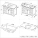 Jeffrey Alexander - Jeffrey Alexander Chatham 48 - inch Bathroom Vanity with Top - VKITCHA48WHBOR - Home Luxury USA