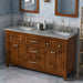 Jeffrey Alexander - Jeffrey Alexander Chatham 60 - inch Double Sink Bathroom Vanity - VKITCHA60CHSGR - Home Luxury USA