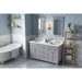 Jeffrey Alexander - Jeffrey Alexander Chatham 60 - inch Double Sink Bathroom Vanity - VKITCHA60GRCQR - Home Luxury USA