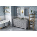 Jeffrey Alexander - Jeffrey Alexander Chatham 60 - inch Double Sink Bathroom Vanity - VKITCHA60GRSGR - Home Luxury USA