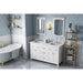 Jeffrey Alexander - Jeffrey Alexander Chatham 60 - inch Double Sink Bathroom Vanity - VKITCHA60WHWCR - Home Luxury USA