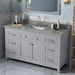 Jeffrey Alexander - Jeffrey Alexander Chatham 60 - inch Single Sink Bathroom Vanity - VKITCHA60SGRSGR - Home Luxury USA