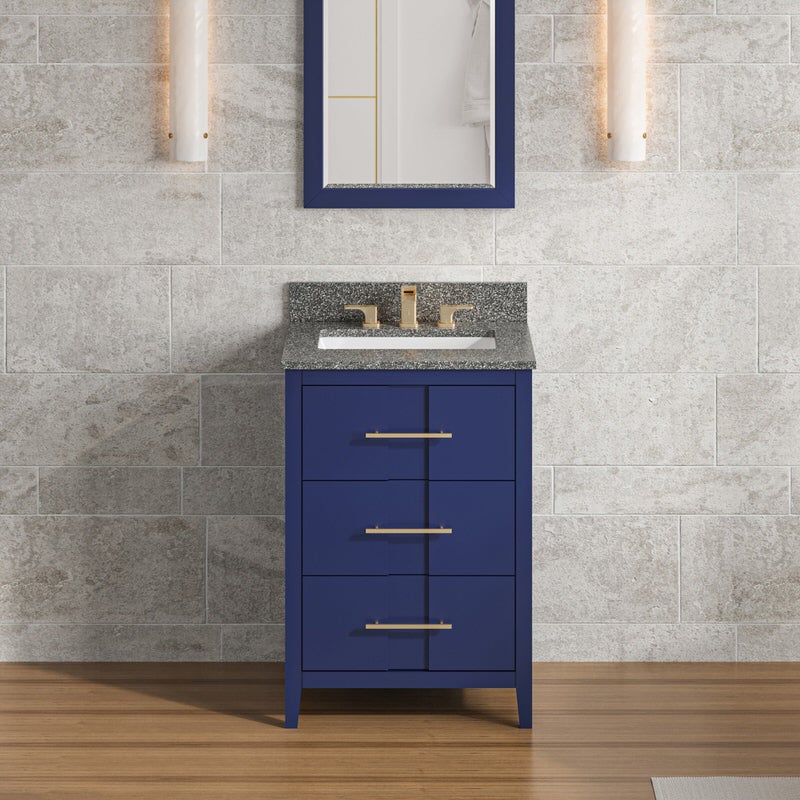 Jeffrey Alexander Katara 24-inch Single Bathroom Vanity with Top - SKU VKITKAT24BLBOR | Home Luxury USA