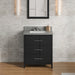 Jeffrey Alexander Katara 30-inch Single Bathroom Vanity with Top - SKU VKITKAT30BKSGR | Home Luxury USA