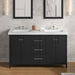 Jeffrey Alexander Katara 60-inch Double Bathroom Vanity with Top - SKU VKITKAT60BKLAR | Home Luxury USA