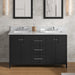 Jeffrey Alexander Katara 60-inch Double Bathroom Vanity with Top - SKU VKITKAT60BKWCR | Home Luxury USA