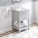 Jeffrey Alexander Wavecrest 24-inch Single Bathroom Vanity Set - SKU VKITWAV24GRWCR | Home Luxury USA