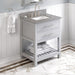 Jeffrey Alexander Wavecrest 30-inch Single Bathroom Vanity Set - SKU VKITWAV30GRSGR | Home Luxury USA