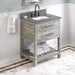 Jeffrey Alexander Wavecrest 30-inch Single Bathroom Vanity Set - SKU VKITWAV30WGBOR | Home Luxury USA