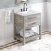 Jeffrey Alexander Wavecrest 30-inch Single Bathroom Vanity Set - SKU VKITWAV30WGWCR | Home Luxury USA