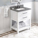 Jeffrey Alexander Wavecrest 30-inch Single Bathroom Vanity Set - SKU VKITWAV30WHBOR | Home Luxury USA