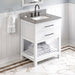 Jeffrey Alexander Wavecrest 30-inch Single Bathroom Vanity Set - SKU VKITWAV30WHSGR | Home Luxury USA