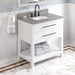 Jeffrey Alexander Wavecrest 36-inch Single Bathroom Vanity Set - SKU VKITWAV36WHSGR | Home Luxury USA