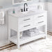 Jeffrey Alexander Wavecrest 48-inch Single Bathroom Vanity Set - SKU VKITWAV48WHWCR | Home Luxury USA