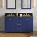 jeffrey alexander katara 60-inch double bathroom vanity with top in blue from home luxury usa