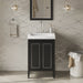 jeffrey alexander percival 24-inch bathroom vanity with top in black