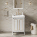 jeffrey alexander percival 24-inch bathroom vanity with top in white