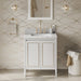 Jeffrey Alexander Percival 30-inch Single Bathroom Vanity With Top In White From Home Luxury USA