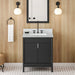 jeffrey alexander theodora 30-inch single bathroom vanity with top in black from home luxury usa