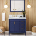 jeffrey alexander theodora 36-inch single bathroom vanity with top in blue from home luxury usa