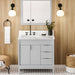 jeffrey alexander theodora 36-inch single bathroom vanity with top in grey from home luxury usa