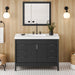 jeffrey alexander theodora 48-inch bathroom vanity with top in black from home luxury usa
