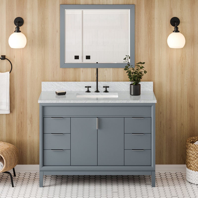 jeffrey alexander theodora 48-inch bathroom vanity with top in blue from home luxury usa