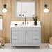 jeffrey alexander theodora 48-inch bathroom vanity with top in grey from home luxury usa