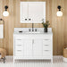jeffrey alexander theodora 48-inch bathroom vanity with top in white from home luxury usa