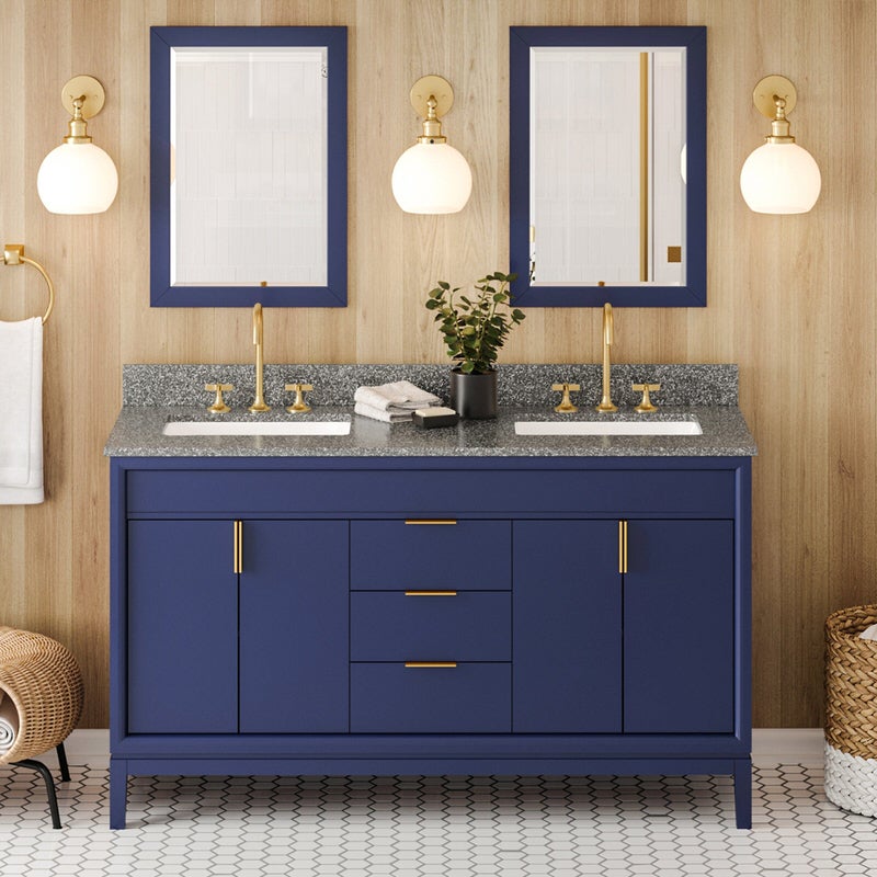 jeffrey alexander theodora 60-inch double bathroom vanity with top in blue from home luxury usa
