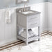 jeffrey alexander wavecrest 24-inch single bathroom vanity with top in grey from home luxury usa