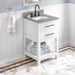 jeffrey alexander wavecrest 24-inch single bathroom vanity with top in white from home luxury usa