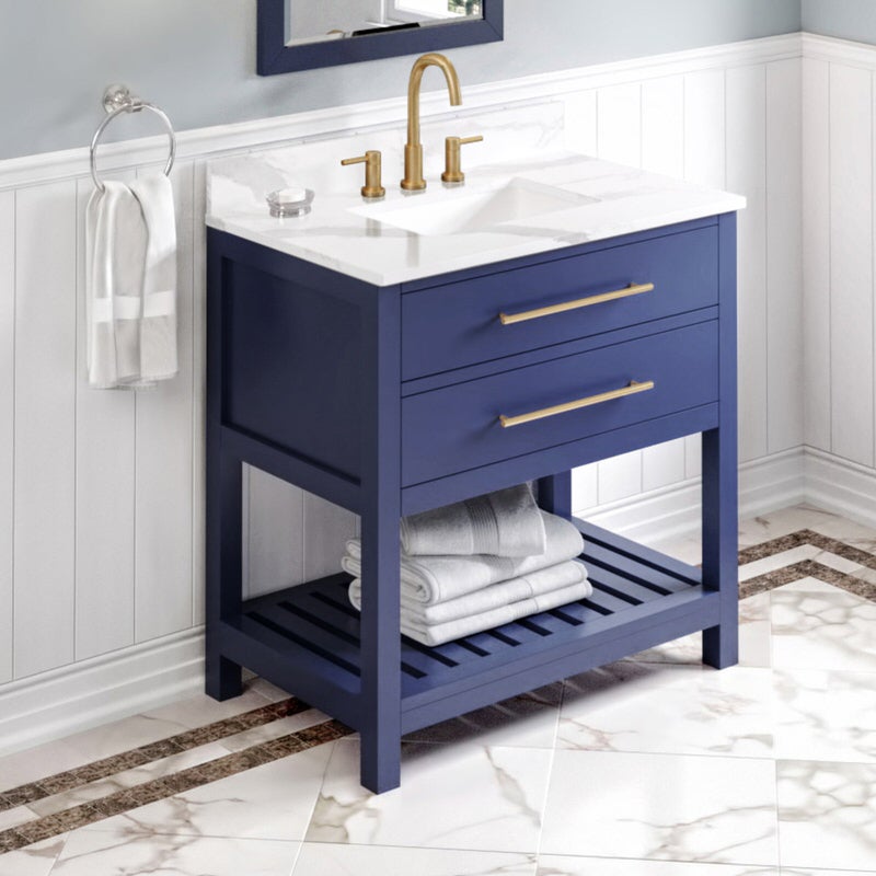 jeffrey alexander wavecrest 36-inch single bathroom vanity with top in blue from home luxury usa