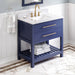 jeffrey alexander wavecrest 36-inch single bathroom vanity with top in blue from home luxury usa