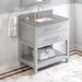 jeffrey alexander wavecrest 36-inch single bathroom vanity with top in grey from home luxury usa