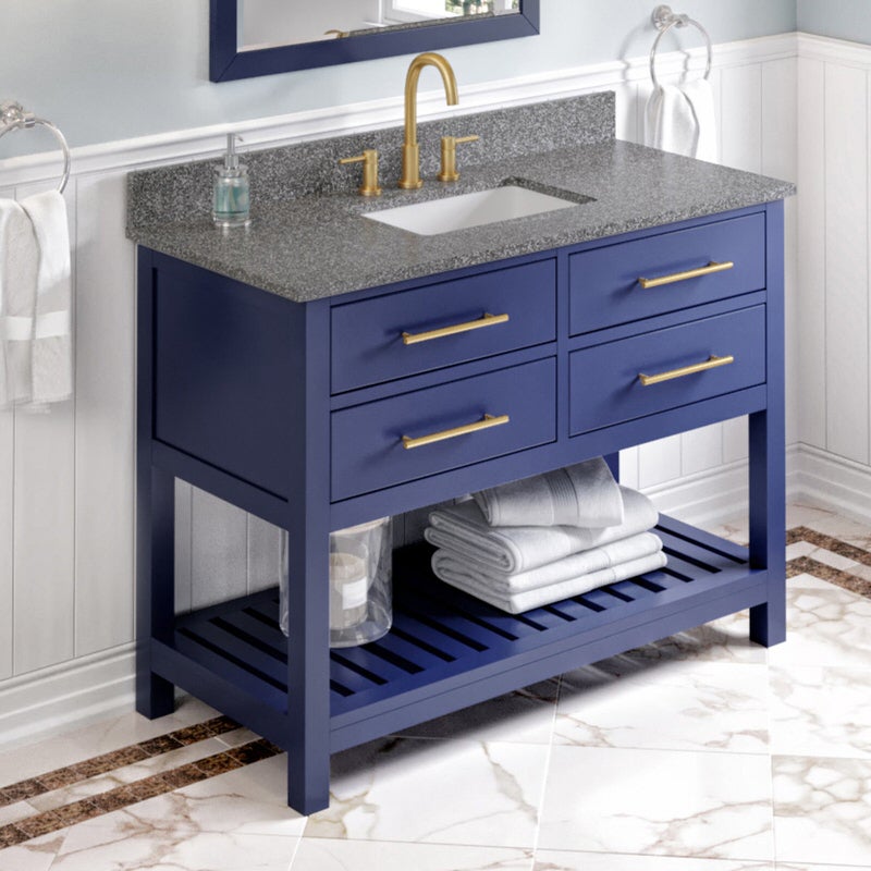 jeffrey alexander wavecrest 48-inch single bathroom vanity with top in blue from home luxury usa