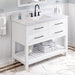 jeffrey alexander wavecrest 48-inch single bathroom vanity with top in white from home luxury usa