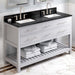 jeffrey alexander wavecrest 60-inch double sink bathroom vanity with top in grey from home luxury usa