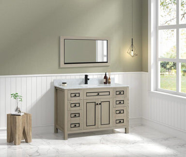 legion furniture 48-inch single bathroom vanity in brown from home luxury usa