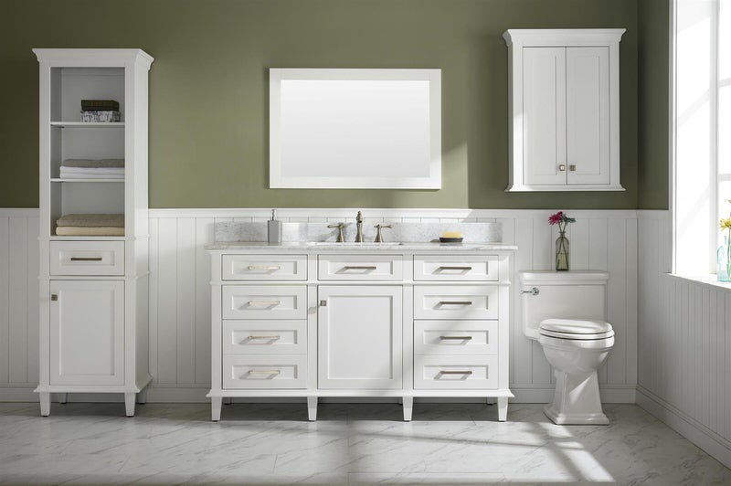 legion furniture 60-inch single modern bathroom vanity with top in white from home luxury usa