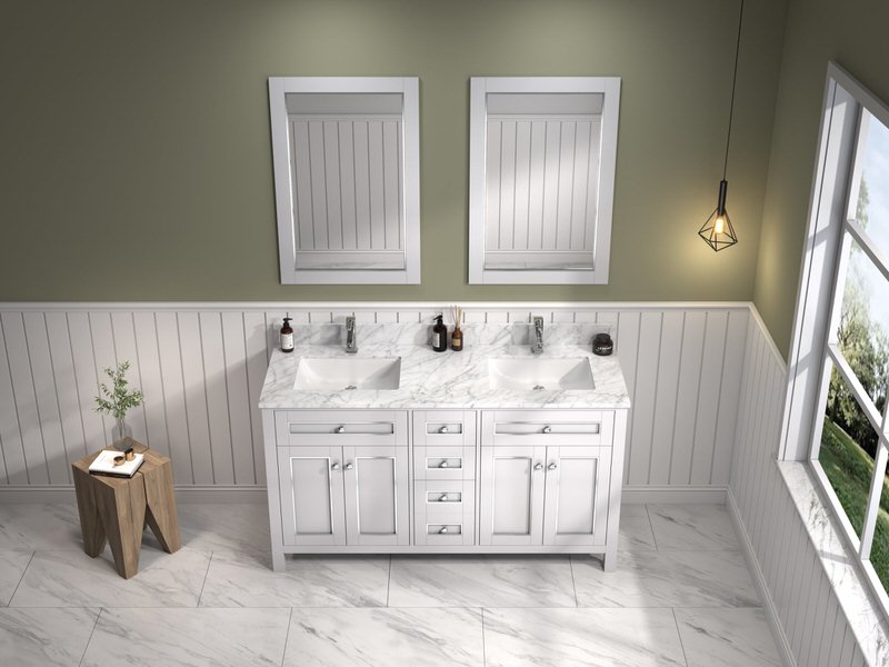 legion furniture 60-inch double sink bathroom vanity with top in white from home luxury usa