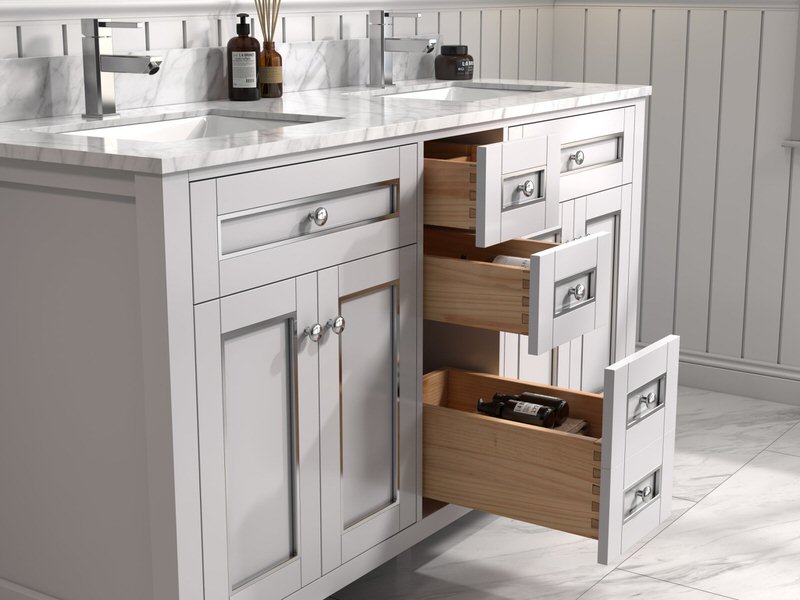 legion furniture 60-inch double sink bathroom vanity with top in white from home luxury usa