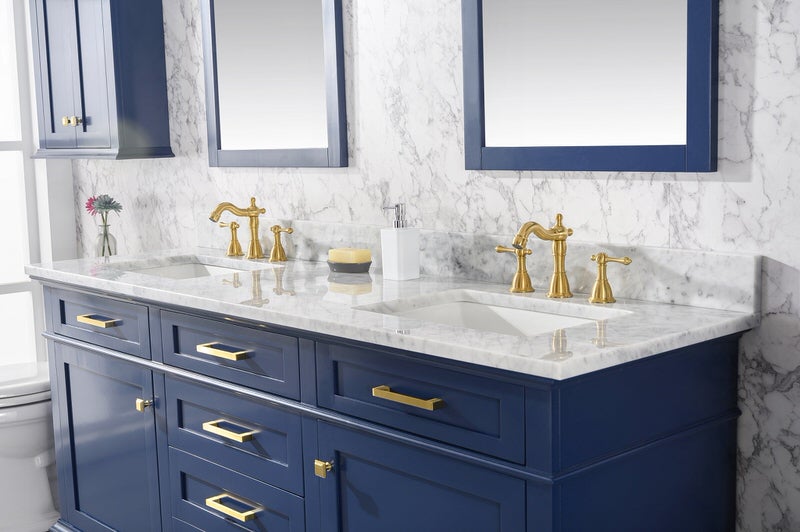 legion furniture 72-inch double bathroom vanity with top and sinks in blue from home luxury usa