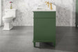 legion furniture 72-inch double bathroom vanity with top and sinks in green from home luxury usa